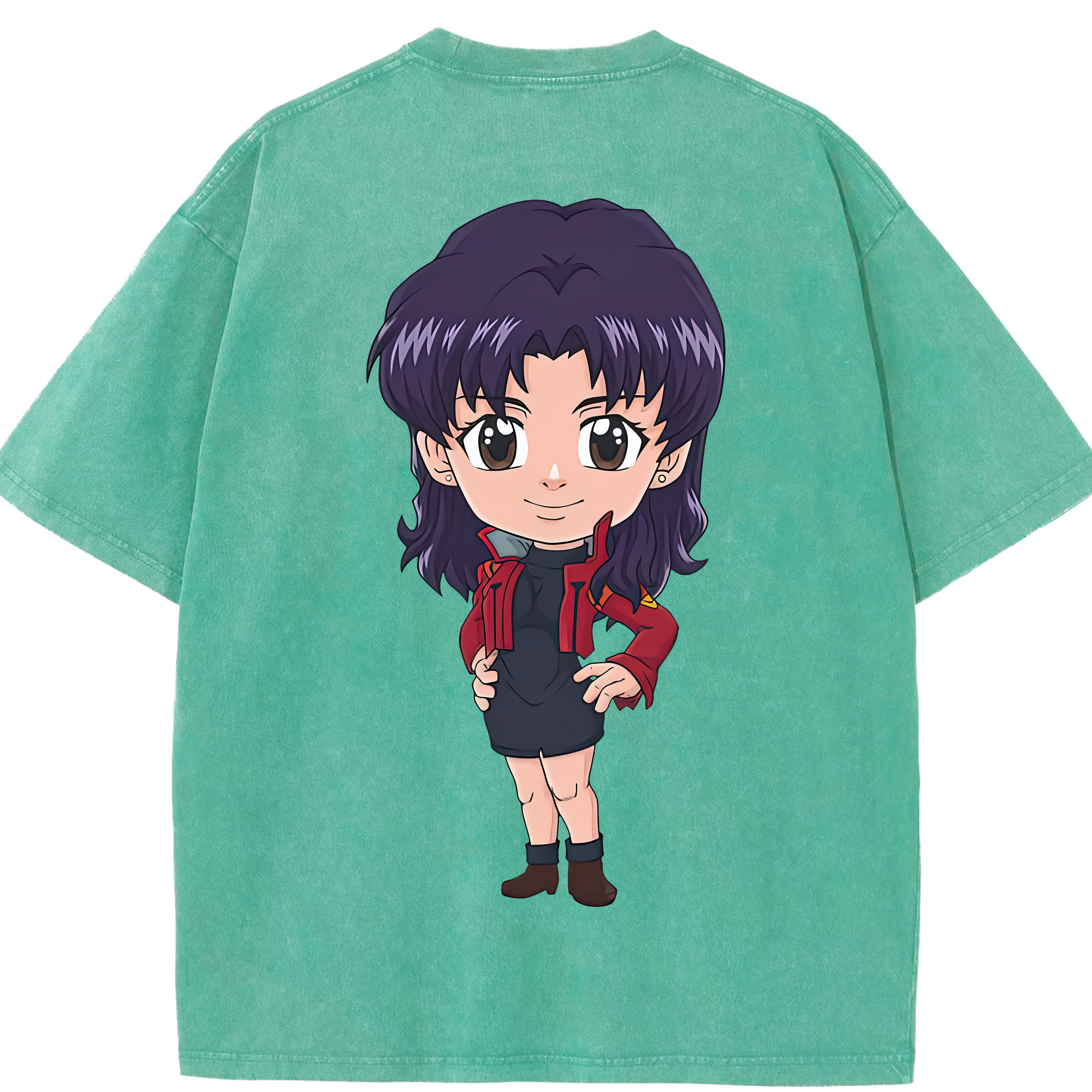 （画像用） EVA 新世紀エヴァンゲリオン 綿100% ヴィンテージ風 半袖Tシャツ（背面プリント）